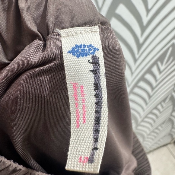 Free People Brown Cargo Shorts Relaxed Fit Elastic Waist - Picture 4 of 5